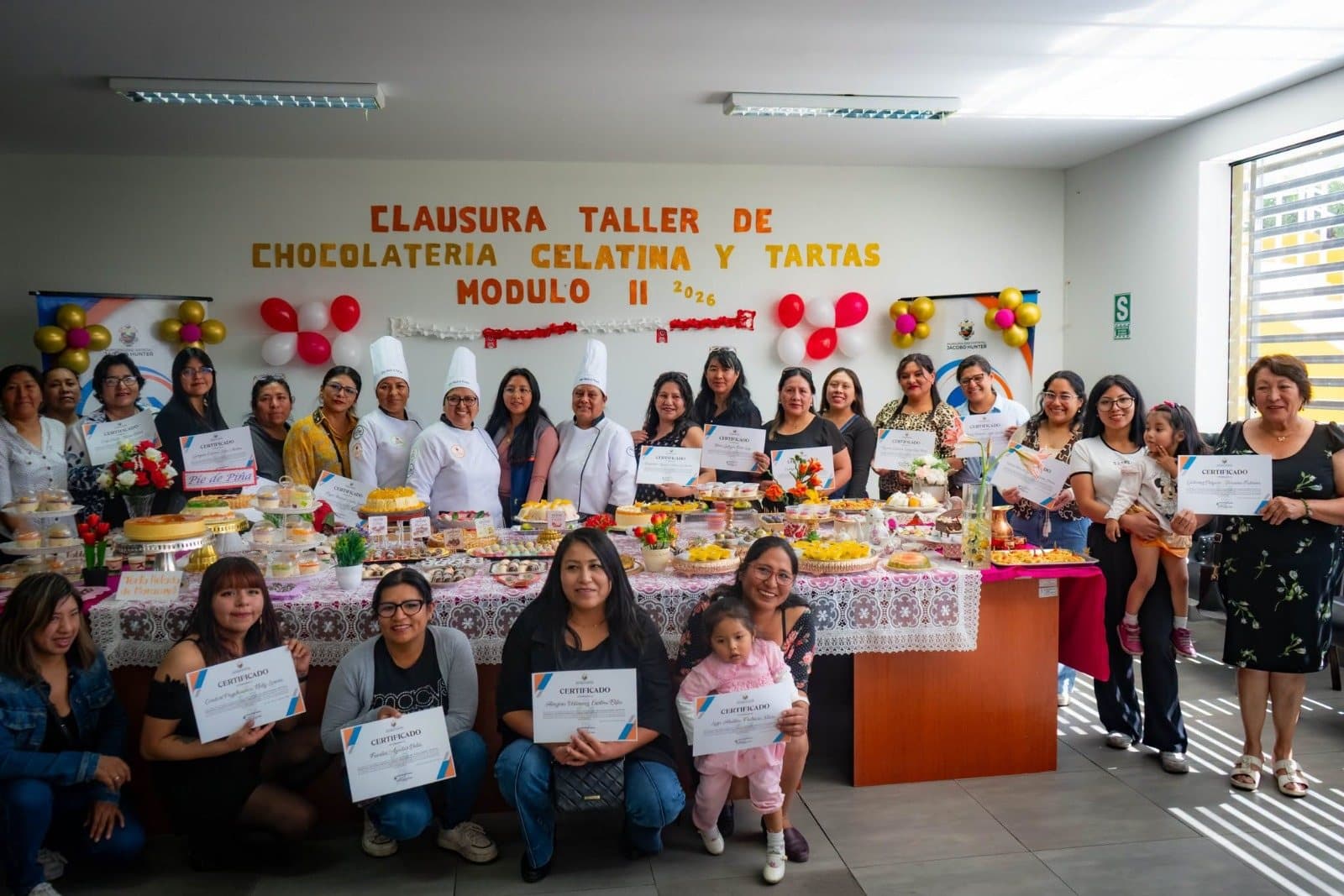 Clausura del taller de chocolatería de Alas hacia el futuro